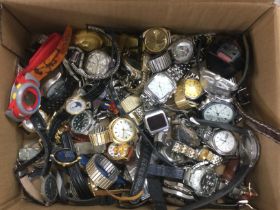 A box of various watches. Shipping category D.