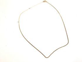 A 9ct gold chain. 1.87g and approximately 48cm lon