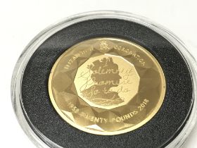 2018 sapphire coronation jubilee gold twenty pound