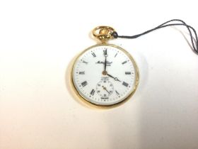 A Mathey Tissot 18ct gold pocket watch. In as new