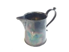 A silver jug with Sheffield 1966 hallmark. approxi
