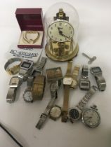 A quantity of gents watches including digital watc