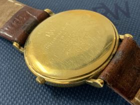 A gents gold plated Raymond Weil wristwatch (A)