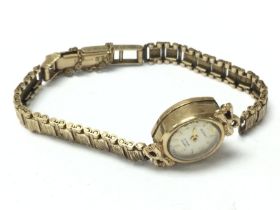 A 9ct gold ladies Rotary watch, overall weight 14.