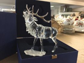 A boxed Swarovski figure of an Imperial Red Stag w