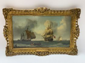 William Anderson, 1757 - 1837, a gilt framed oil p