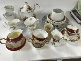 A collection of tea sets including pot tea sets an