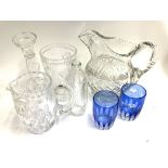 A large collection of good mixed cut glassware. (D