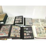 A large collection of assorted stamps including 9