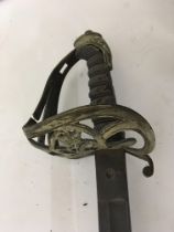 A Victorian Military officers sword no scabs damag