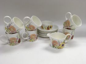 A Wedgwood tea set, including cups, saucers, a mil