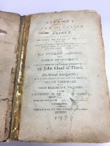 A 1789 book 'The History of the Town and Parish of Halifax' printed by E Jacobs for J Milner,