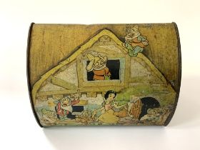 A 1960s Walt Disney Snow White tin.