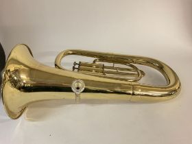 A B&H 400 Tuba with hard case. Postage C