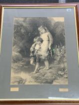 John Atkinson 1863-1924, framed and mounted print titled Henry & Jemma, signed lower left with