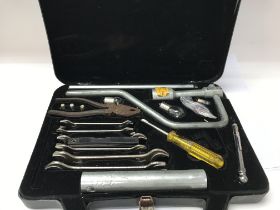 A case containing vintage imperial sized jaguar