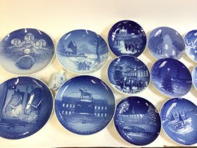 A large collection of Royal Copenhagen B and G collectors plates. Postage D