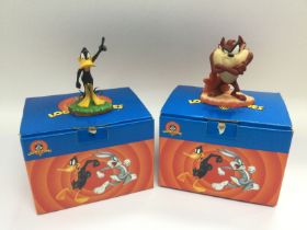 Two boxed Wedgwood Looney Tunes characters compris