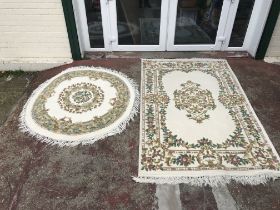 Modern Chinese light washable floral pattern rugs