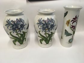 A box of portmerion vases and other ceramics and g