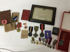 A collection of European I world war Medals Italy