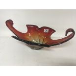 A mid 20th century design Murano glass dish with s