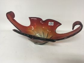 A mid 20th century design Murano glass dish with s