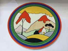 A Clarice cliff collectors club plate.