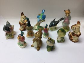 A collection of Beswick birds and other ceramic an