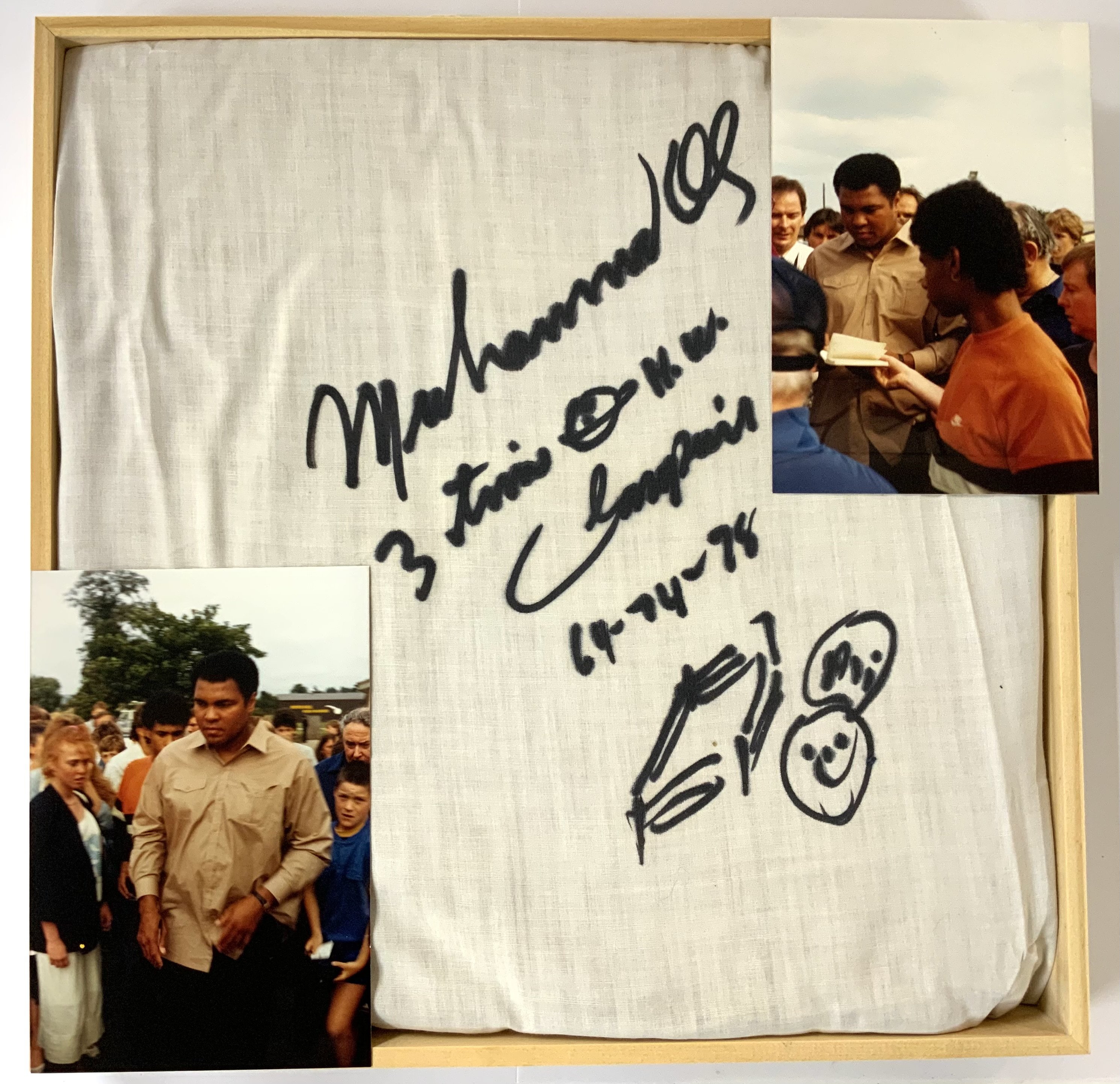 Muhammad Ali, Cassius Marcellus Clay Jr, 1942-2016.A unique piece of autographed memorabilia for one