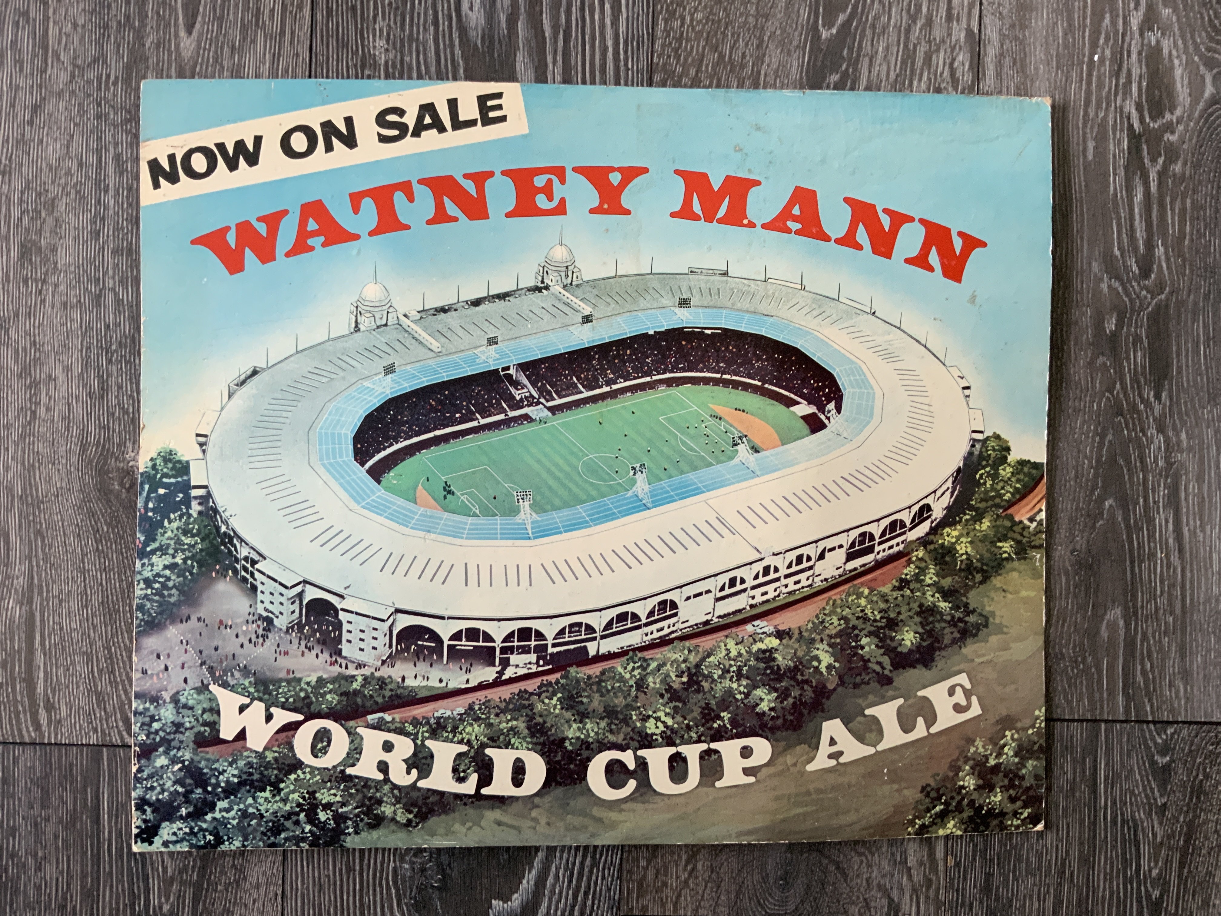 1966 Football World Cup Ale Sign + Full Bottles: W
