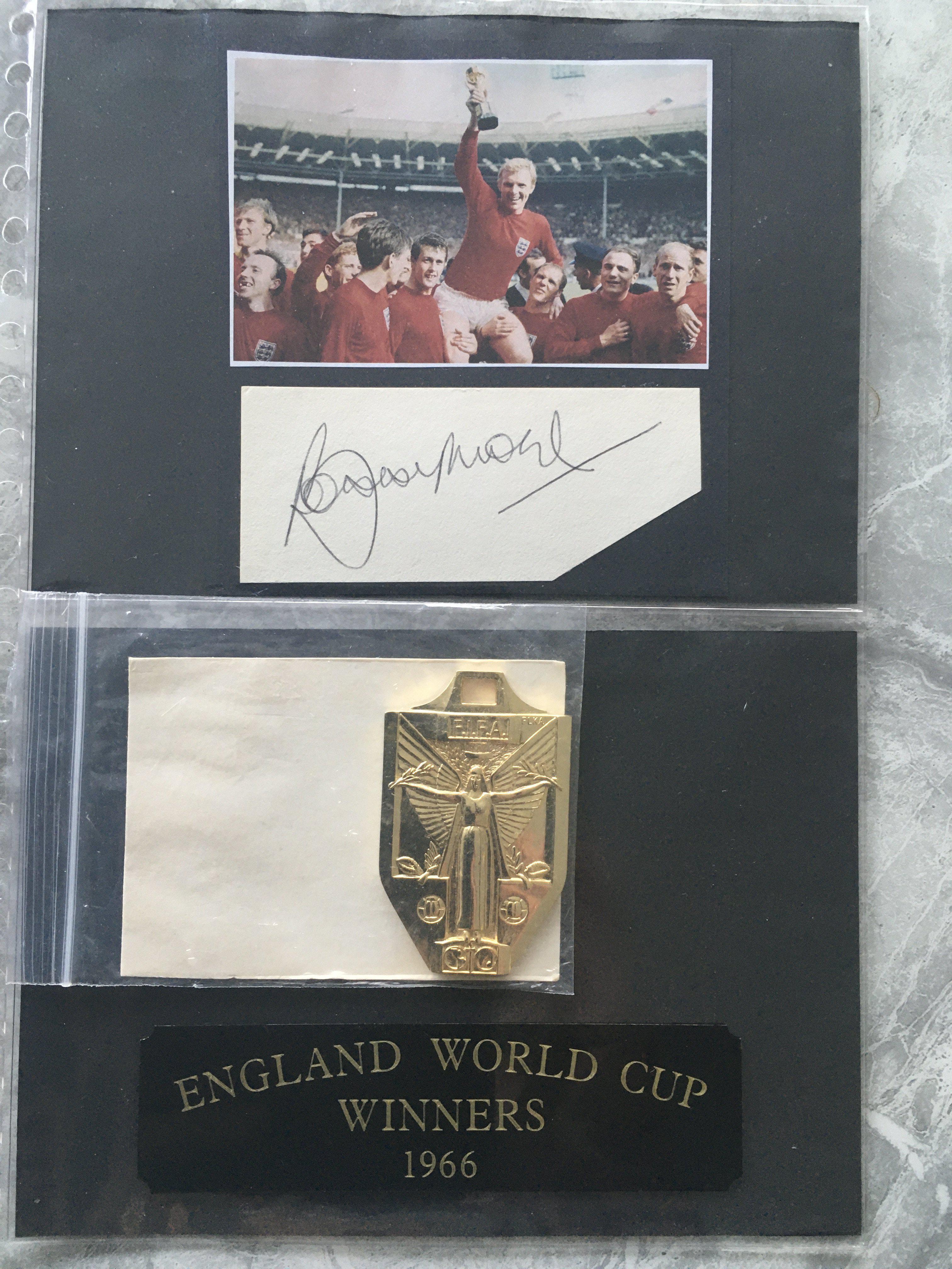 England 1966 World Cup Signed Football Shirt: Red - Image 2 of 3