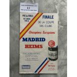 1956 European Cup Final Football Programme: Incred