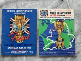 1966 World Cup Final Programmes: Excellent conditi