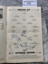 1961 Tottenham Signed FA Cup Final Football Progra