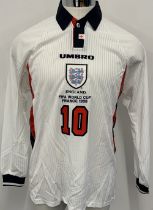 Teddy Sheringham 1998 World Cup England Match Issu