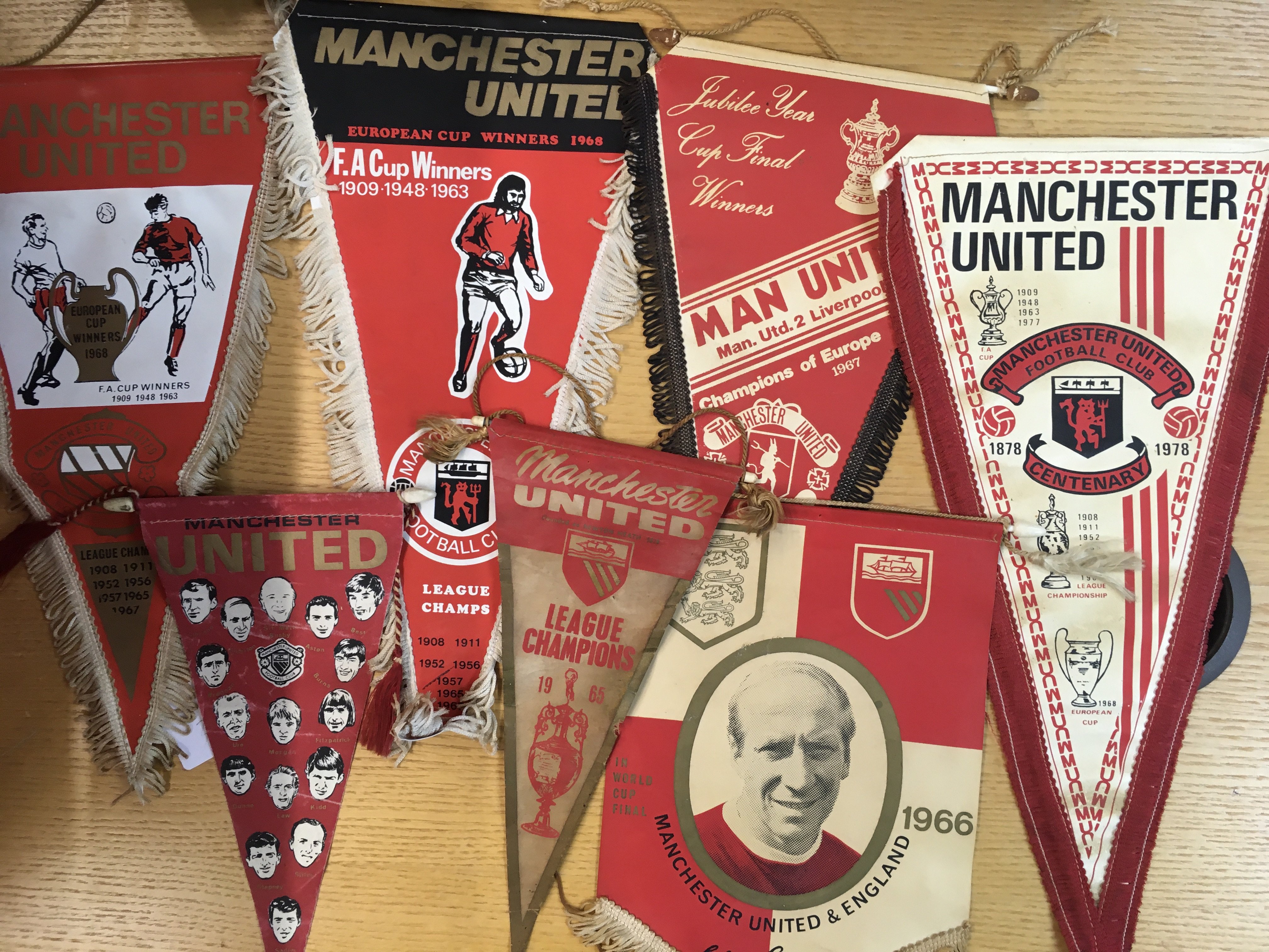 Manchester United Football Pennants: Bobby Charlto