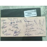 53/54 Tottenham Squad Signed Autograph Page: Remov