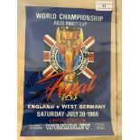 1966 England Signed World Cup Football Poster: Lar