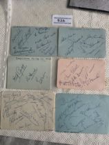 Manchester United Late 1950s Football Autograph Pa