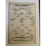 1958 Bolton Signed FA Cup Final Programme: Final p