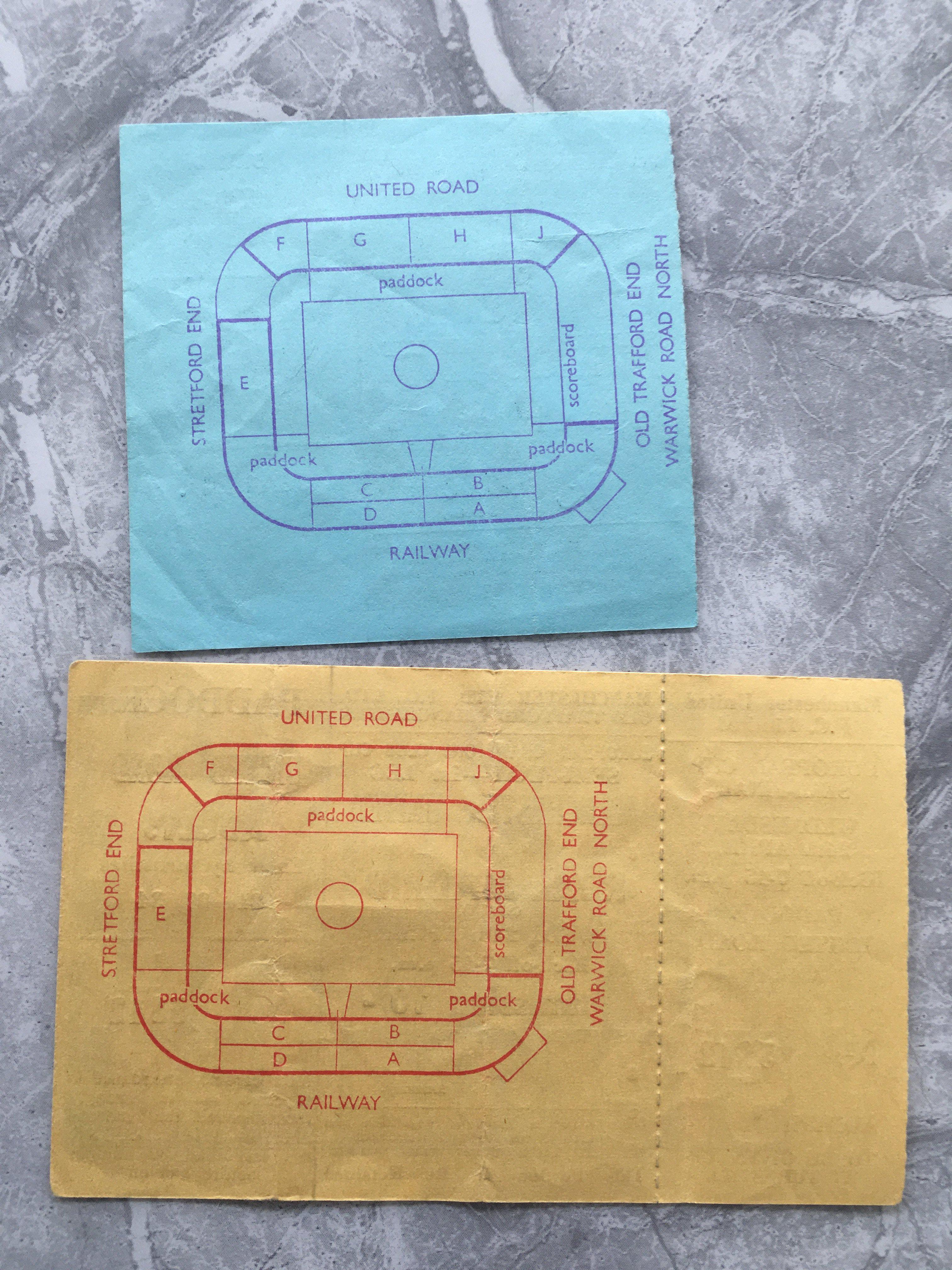 1967 Charity Shield Football Ticket: Manchester Un - Image 2 of 2