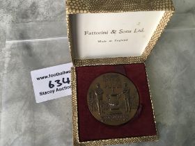 1972 FA Cup Final Boxed Medal: Made by Fattorini +