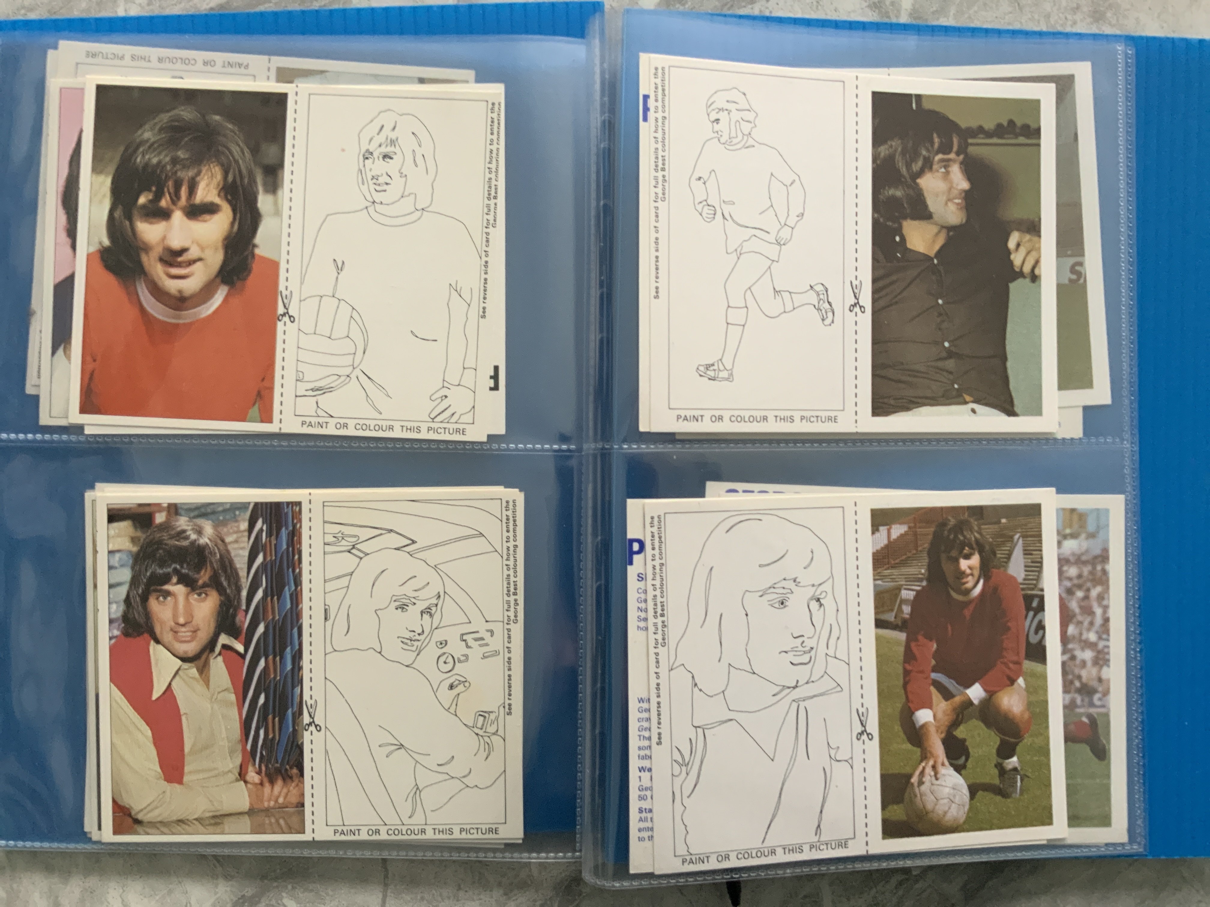 George Best Rare Colouring Football Card Set: Incr - Image 2 of 3