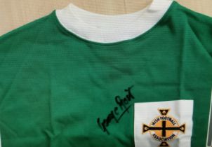 George Best Northern Ireland Signed Football Shirt