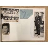 Old Football Autograph Book: Large scrapbook with