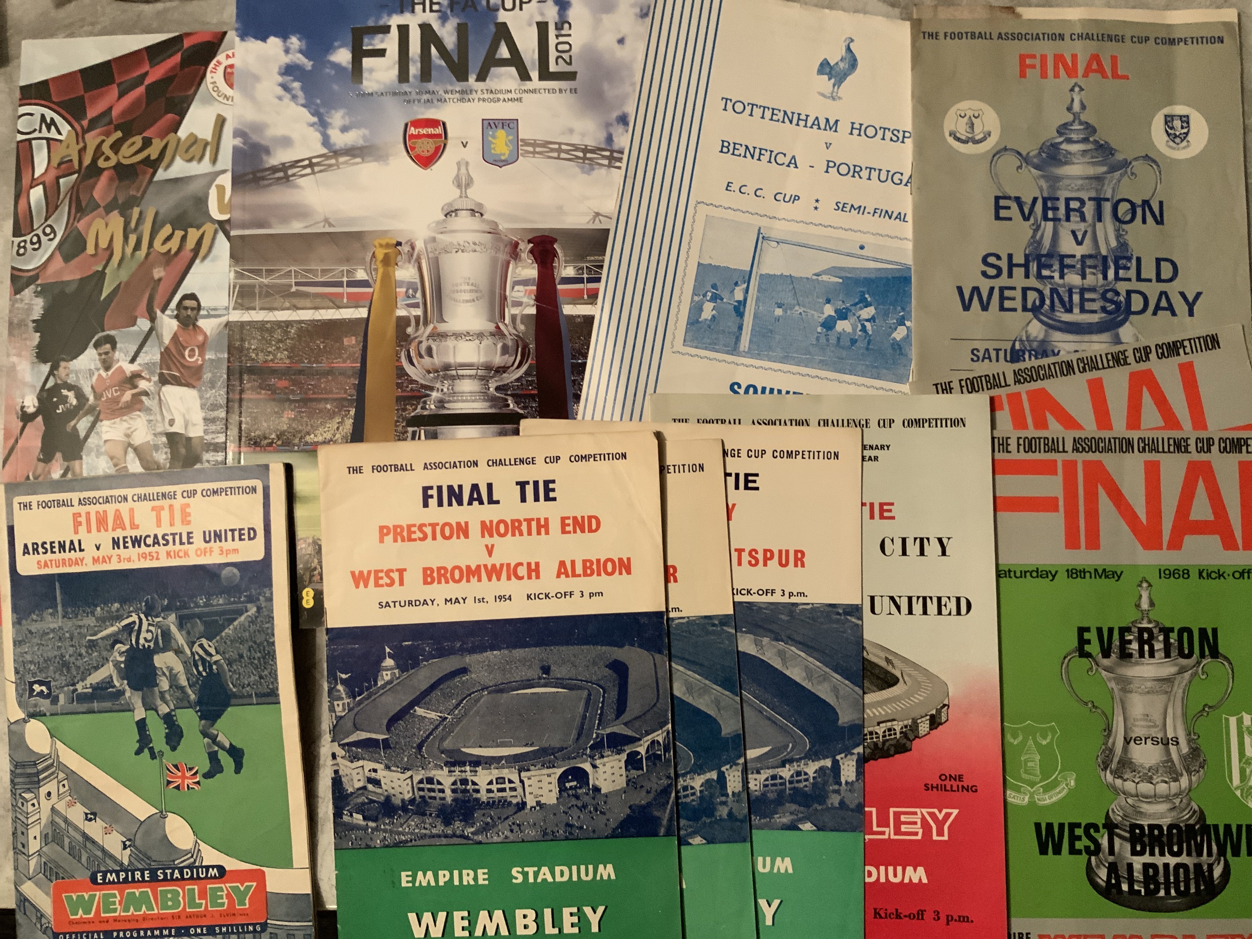 Big Match + Arsenal Football Programme Box: FA Cup