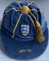 John McDowell England Under 23 Football Cap: Blue