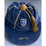 John McDowell England Under 23 Football Cap: Blue