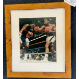 Ali + Frazier Signed Framed Boxing Photo: Thriller